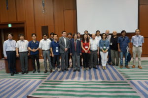 Foto de familia de congreso matemático en Tokio